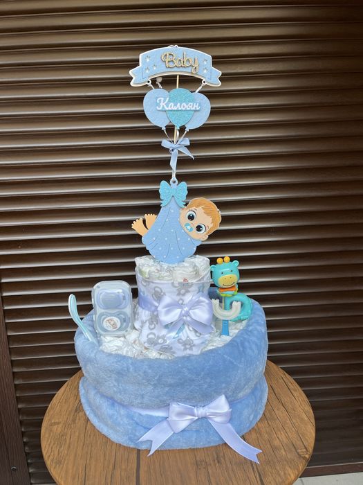 Бебешки торти от памперси