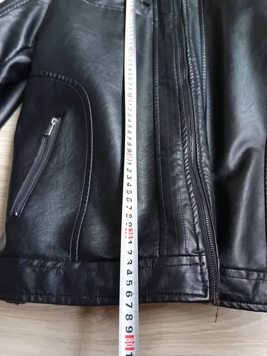 Мъжко кожено зимно яке с подплата, еко кожа