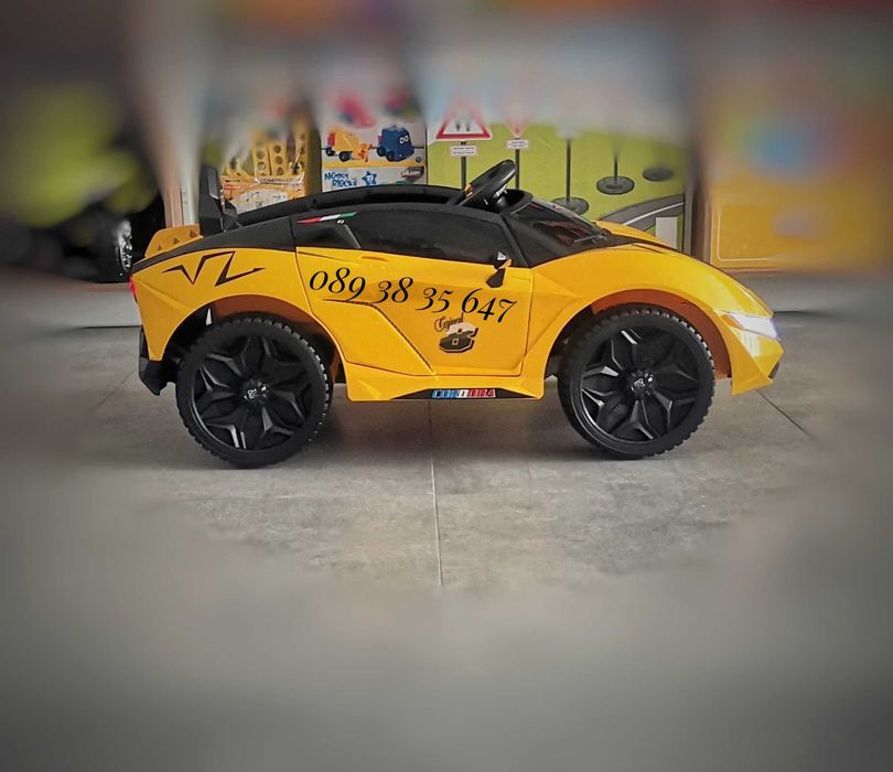 ТОП ЦЕНА!НОВО!Акумулаторна кола CORDOBA YELLOW с 12V батерия,Bluetooth