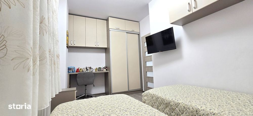 INTABULAT Apartament 3 camere et. 2 mobilat, utilat + PARCARE Bloc NOU