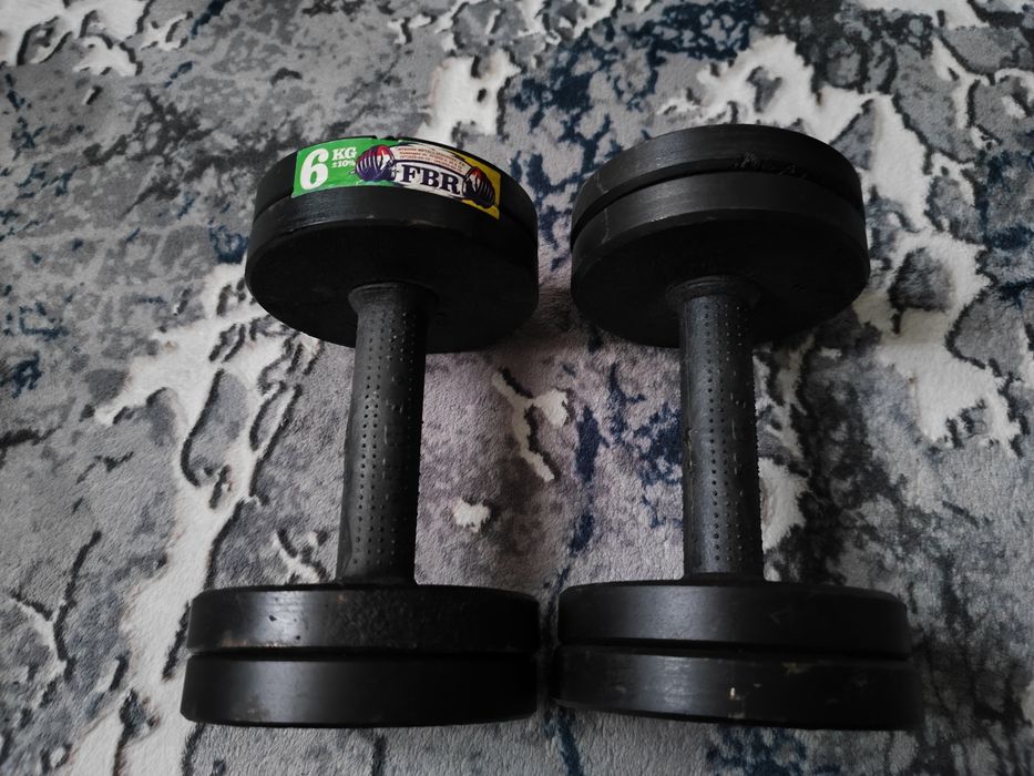 Пара гантелий 3 и 6 кг