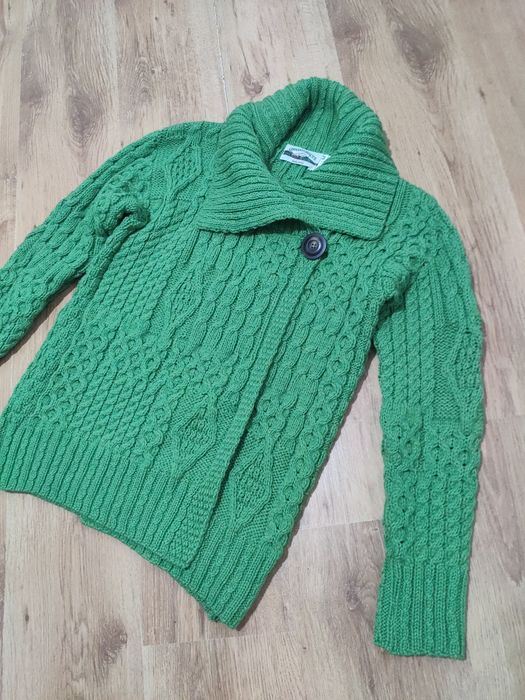 Pulover damă din lână merino Aran Crafts made in Ireland marimea M/L