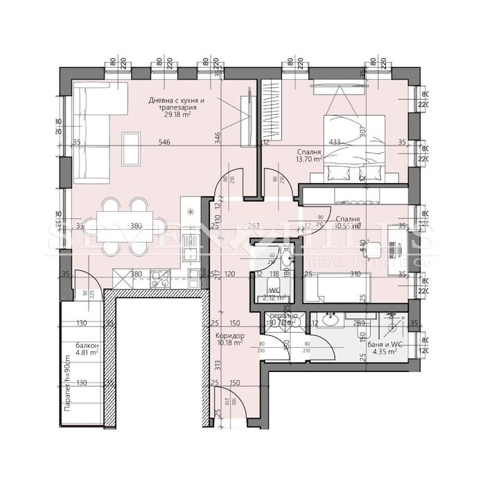Продава се Тристаен апартамент в Пловдив, Христо Смирненски - 109 кв.м за 999 €/кв.м - Снимка #1