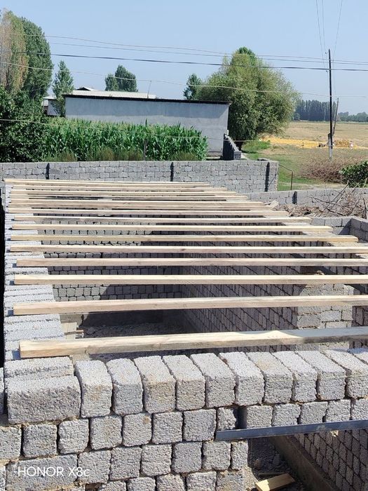 Shlaka blok teramiz. Lomboz qilamiz Tom yopamiz