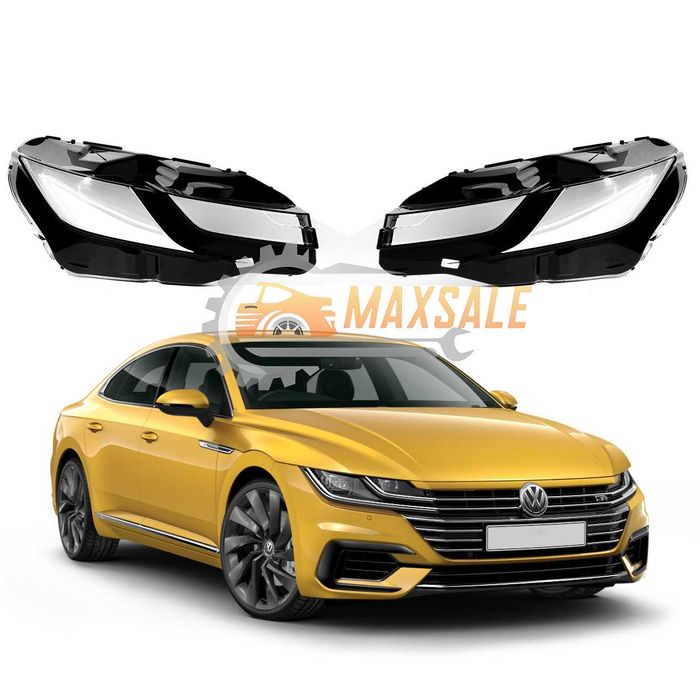 Капаци Фарове VW Arteon  2018 - 2021 г стъкла Артеон за предна броня лед