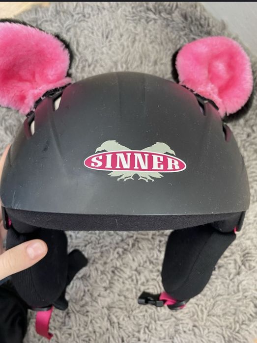 Cască de ski + ochelari de ski + urechi detașabile (separat sau set)