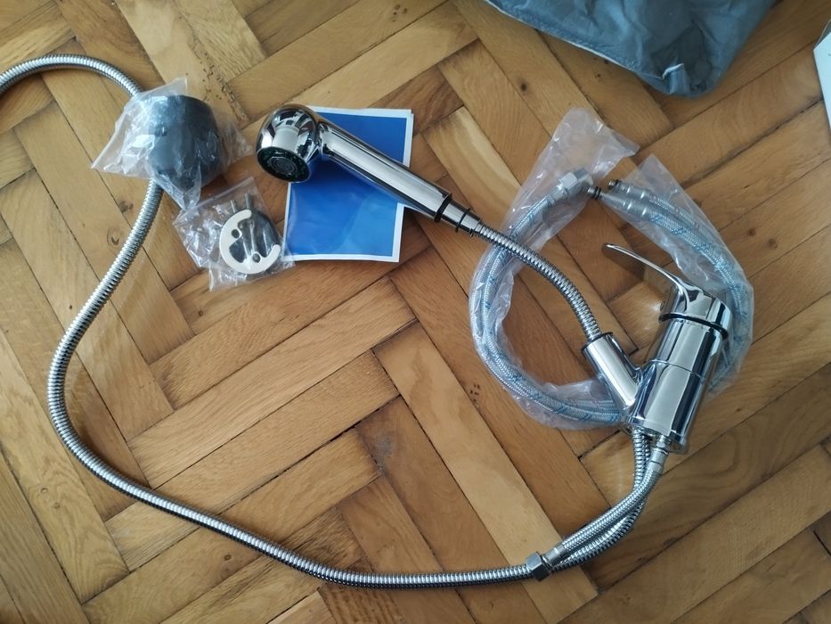 Baterie Bucătărie Premium - Monocomandă, Pipă Extractibilă, Cromată