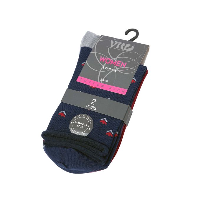 Органични дамски 2 чифта чорапи с малки цветя, безшевни, удобни