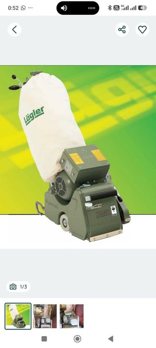 Masina rașchetat șlefuit, șlefuitor parchet și pardoseli Lagler Hummel