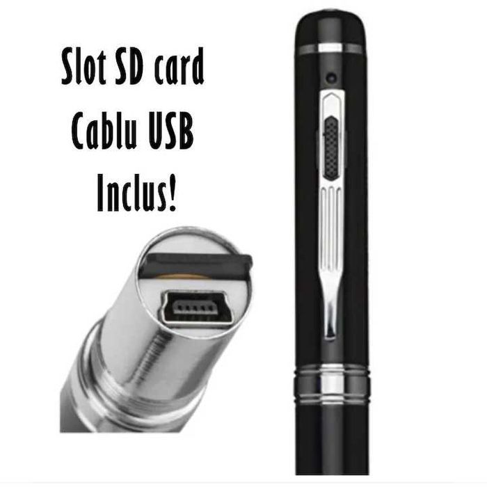 Pix Spion cu Camera 1080 Full HD si Microfon, Inregistrare Audio Video