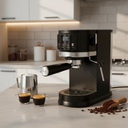 Еспресо машина Oliver Voltz OV51171O, 1575 W, 20 бара, Крема диск, LED