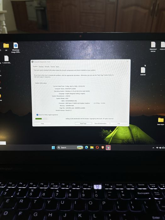 Laptop lenevo ideapad3 gaming / ryzen5 5600h gtx 1650 16gb ram