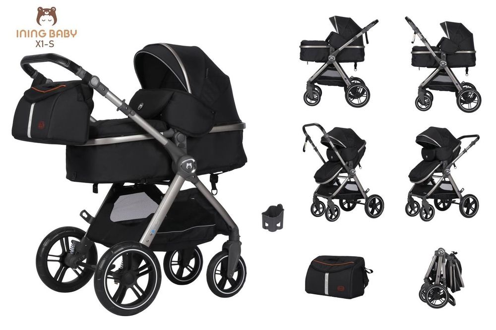 Фирменная Коляска трансформер 2в1