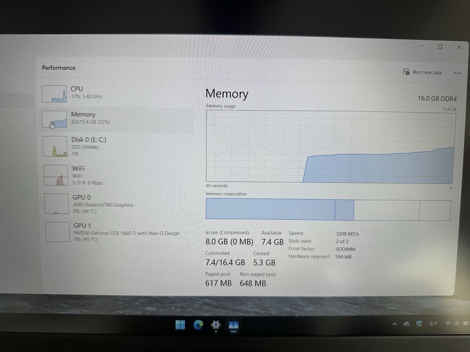 Лаптоп Asus ROG Zephyrus G15 Win 11 и раница