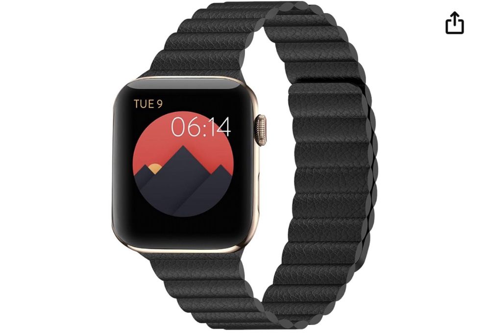 Curea Imitatie Piele Magnetica Ceas Apple Watch Husa Folie Silicon