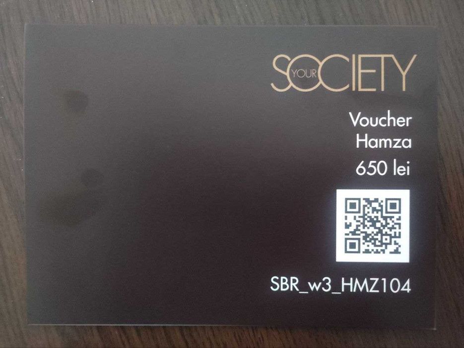 Giftcard magazin haine Hamza  de 650 roni