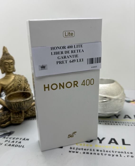 Amanet ROYAL : Honor 400 Lite / Liber de retea / La Cutie / Garantie