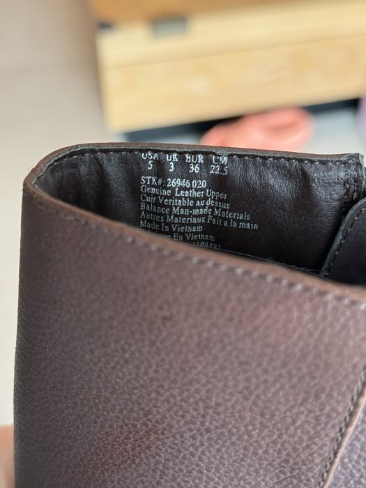 Cizme maro piele Hush Puppies 35