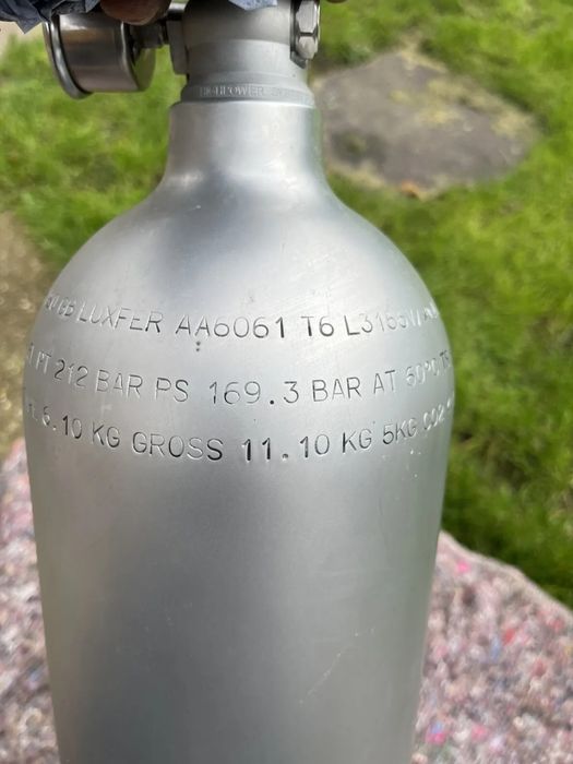 Алминиева Оргинална Нитро Бутилка NITROUS Wizards of Nos 11lb bottle