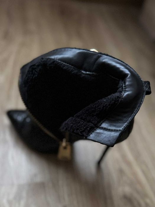 Боти PIER LUCCI, естествен лак, като нови. Коледна оферта: -15%