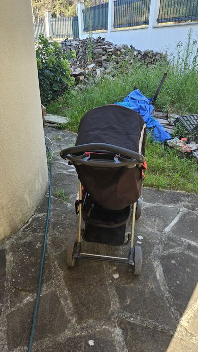 Количка с бебешко столче и зимен чувал