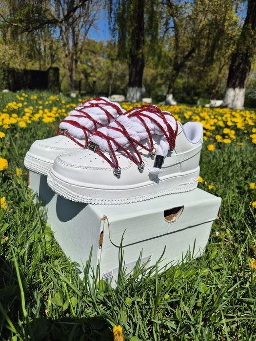 Nike air force 1 rope red Swarovski
