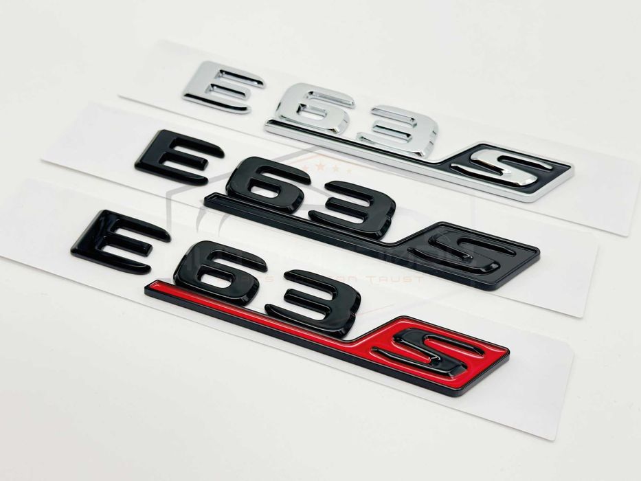 Емблема надписи E63S бадж мерцедес