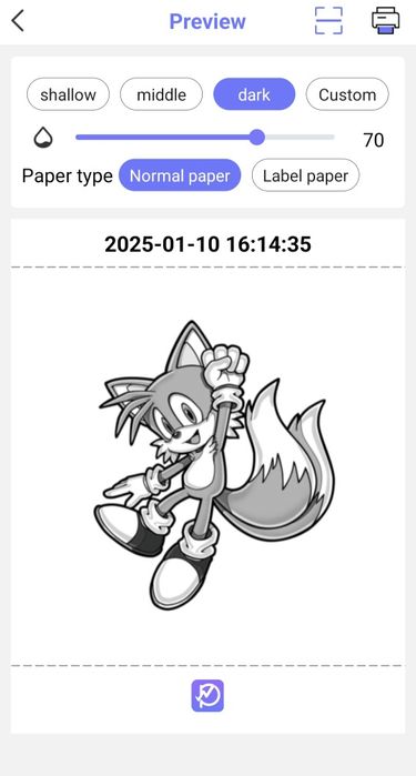 mini printer instant cu app roz/blue