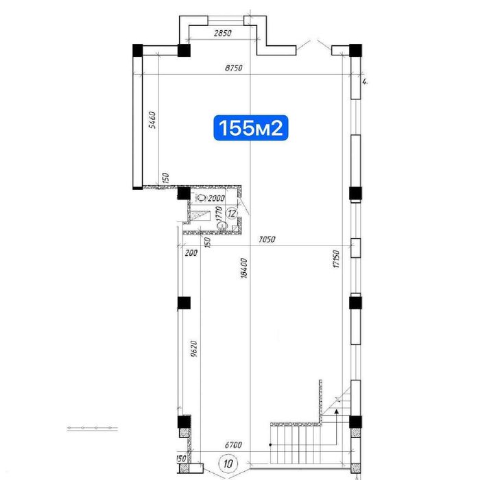 Аренда коммерческого помещения 155 кв.м.