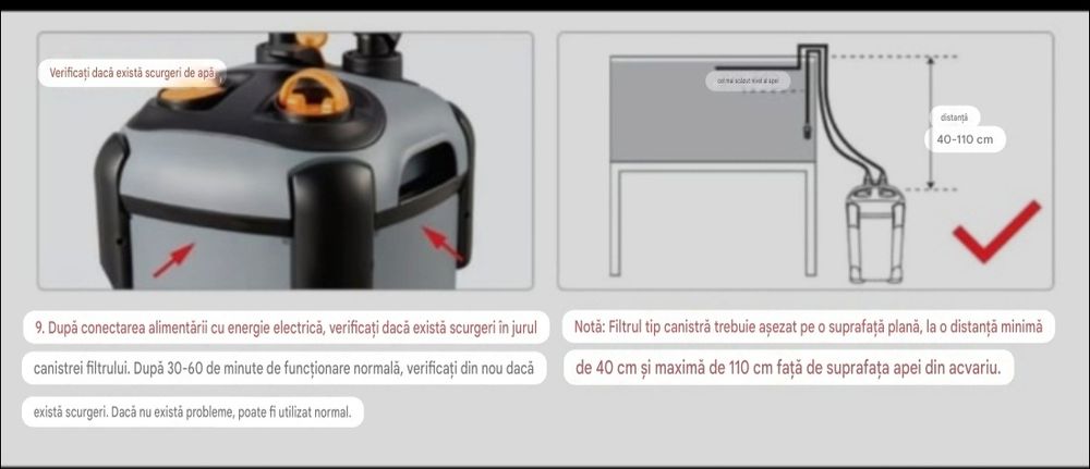 Filtru extern si gratis accesorii acvariu