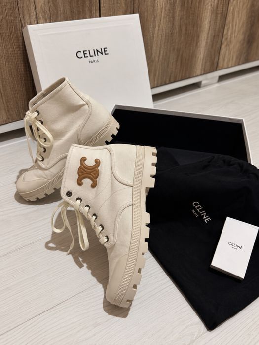 Celine оригинал ботинки Patapans Triomphe