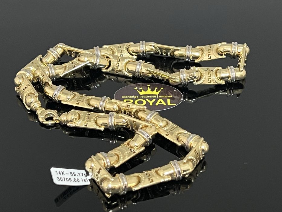 Bijuteria Royal CB : Lant barbatesc aur 14K 585 59,17 grame