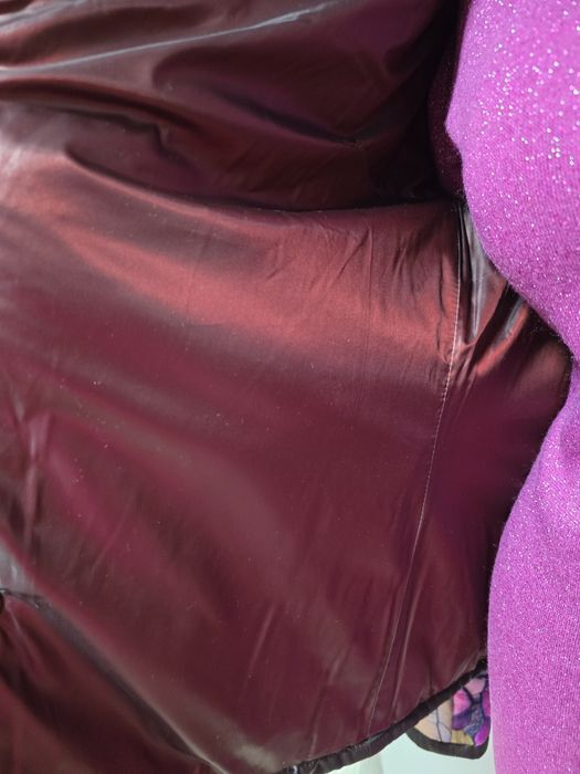 Geaca cu imprimeu floral, cu buzunare laterale