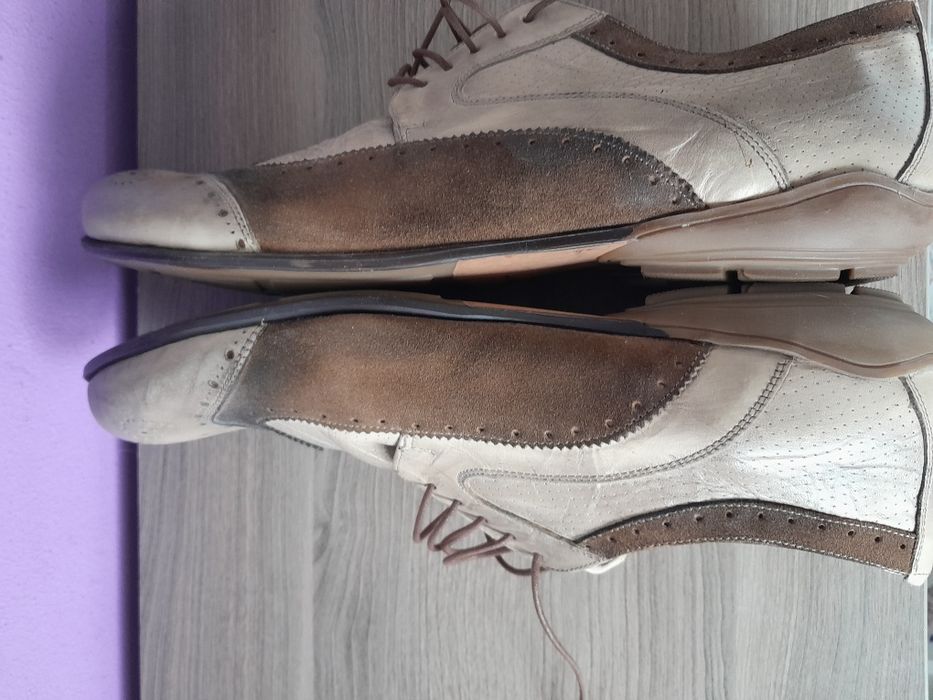 Италиански мъжки кожени обувки Alec Kampinsky Vero cuoio