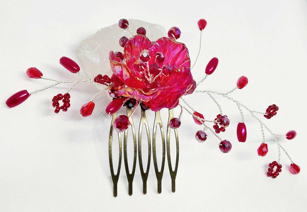 Украса за коса с кристали / Бижута за коса/ Аксесоари за коса