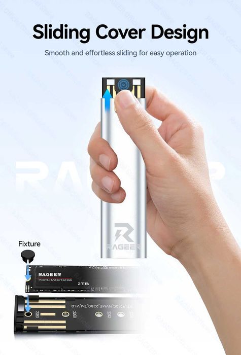 Carcasa / adaptor / rack SSD M.2 NVME USB 3.2, 2230-2280, 2TB