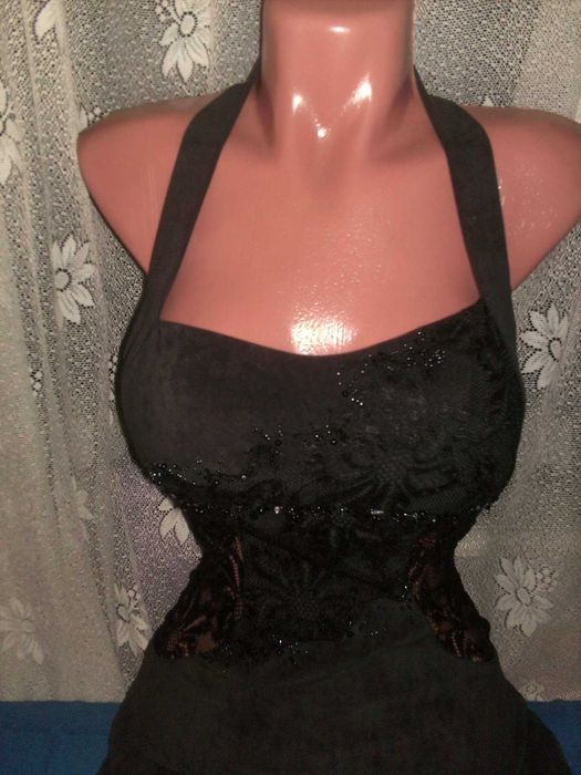 Salopetă făcută la comandă dantela si strasuri TRANSPORT GRATUIT