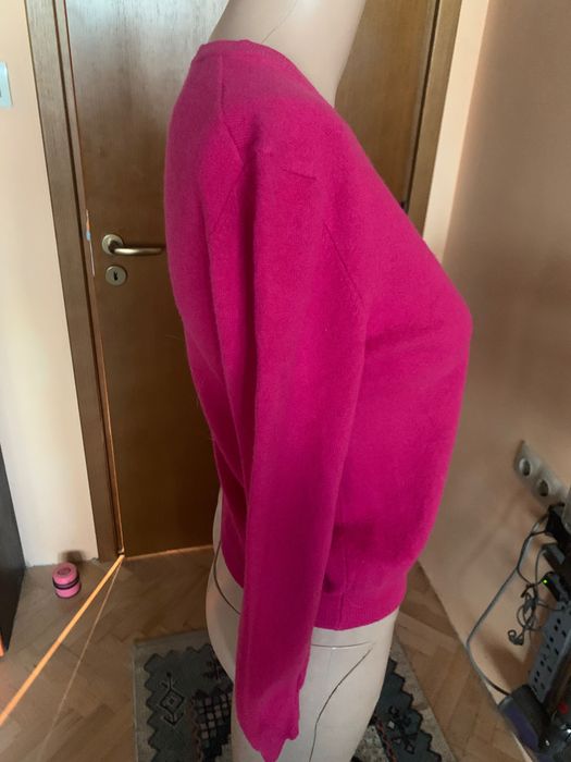 Жилетка Benetton  цвят фуксия ( мерино,