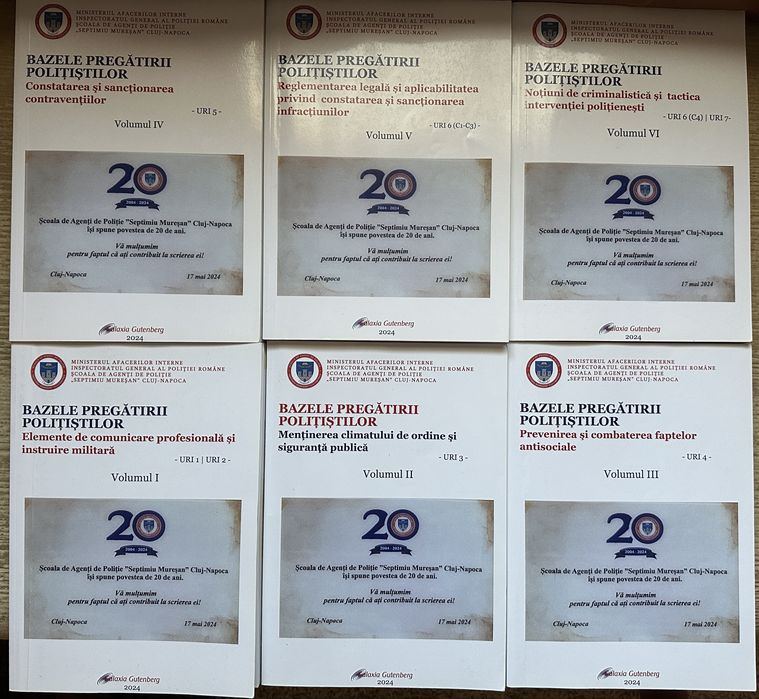 ,,Bazele pregătirii polițiștilor” – set complet 6 volume