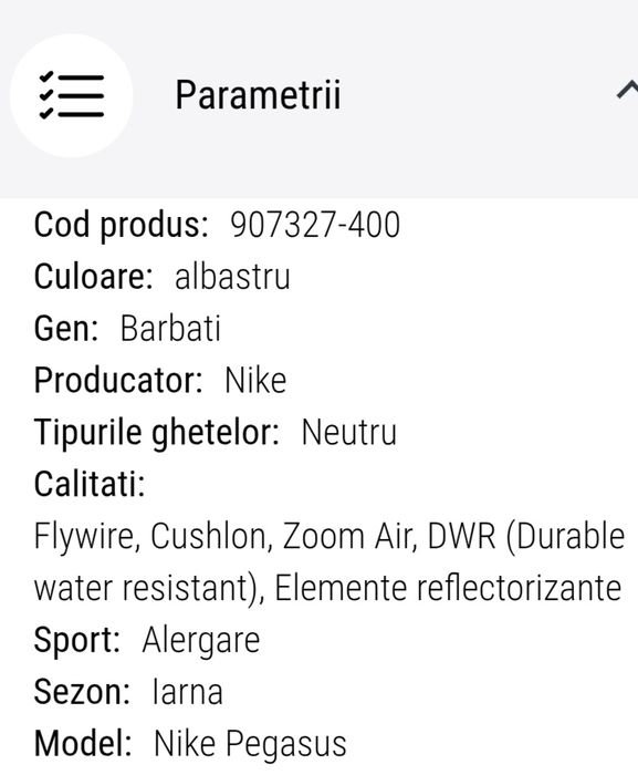 Nike Pegasus 34 Shield marime 43