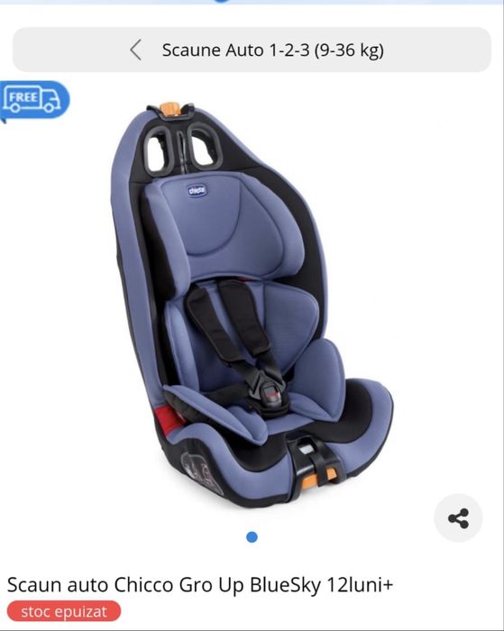 Scaun auto Chicco 9-36 kg