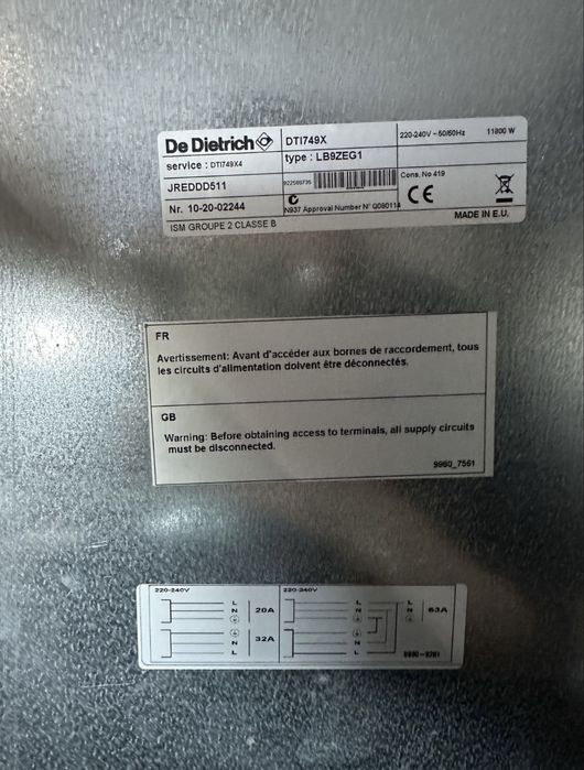 Plita inductie DeDietrich 5 zone