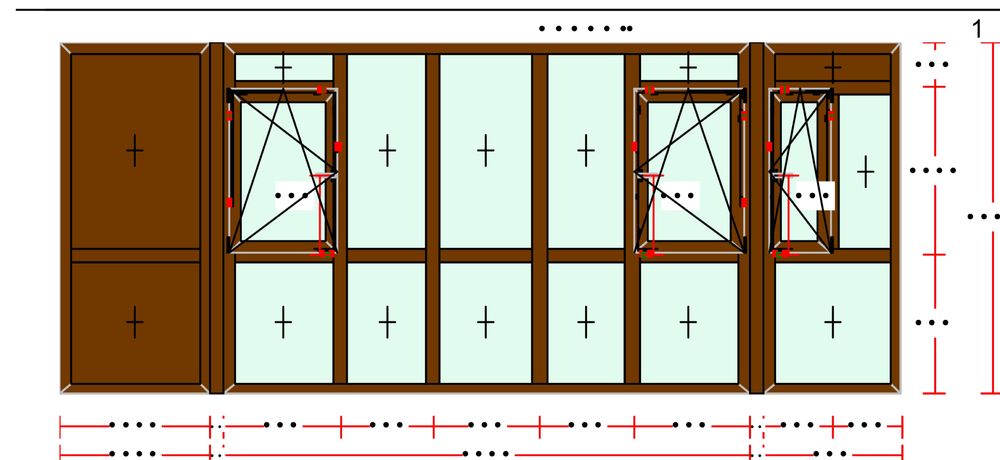 Vand balcon din termopan