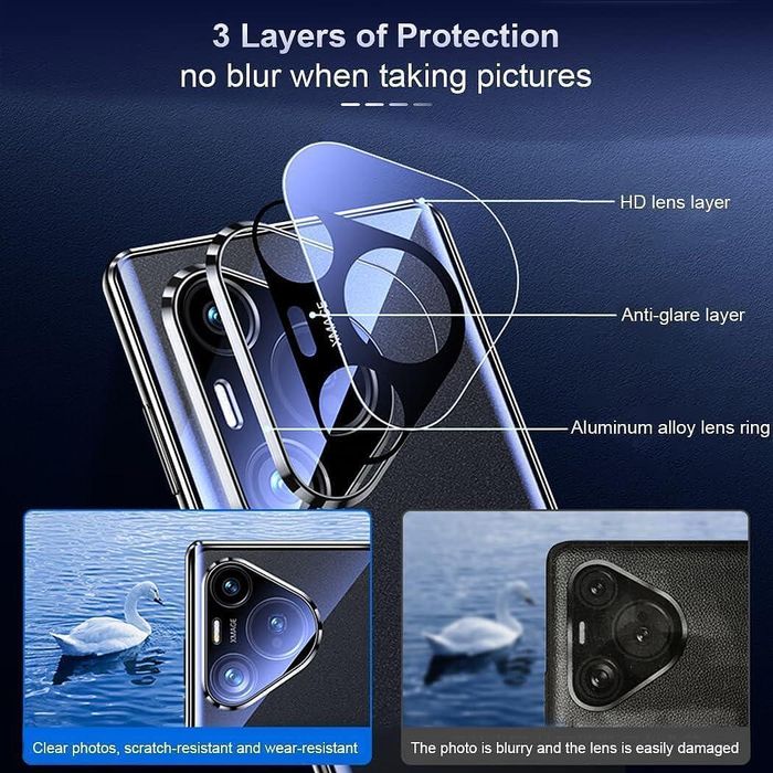 Двоен магнитен кейс за huawei pura 80 ultra със защита на камерите