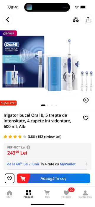 Irigator bucal OralB