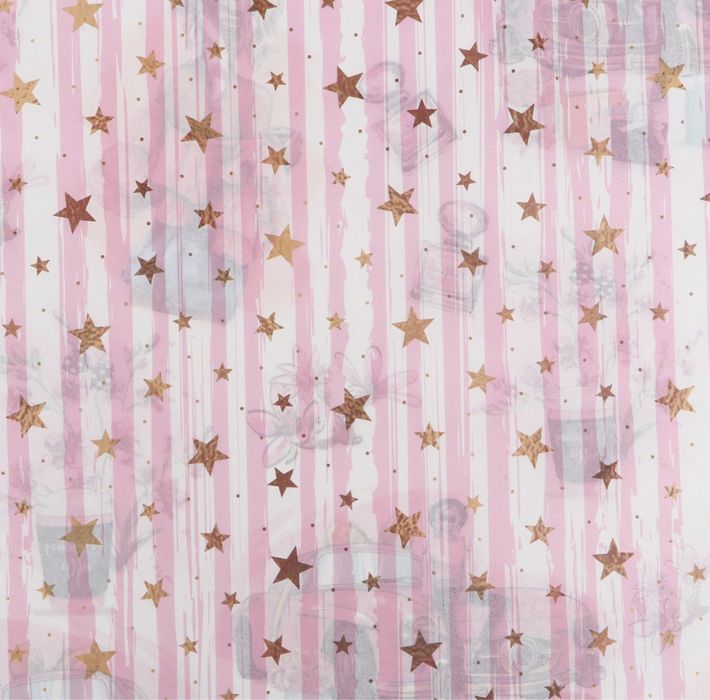 Бумага упаковочная, глянцевая двусторонняя 70 х 100 см