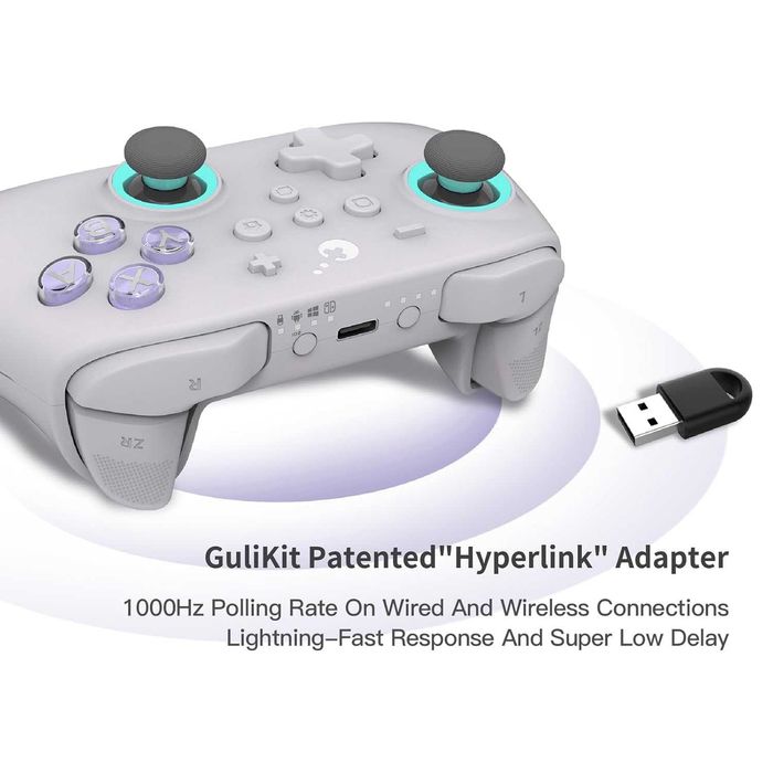 GuliKit KK3 MAX без дрифт контролер Hall Effect Grey