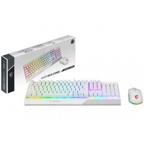 Mouse + Tastatura Gaming Vigor GK30 Combo White