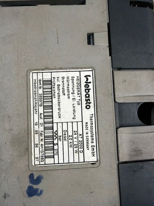 Суха печка webasto 24v за Волво или Рено