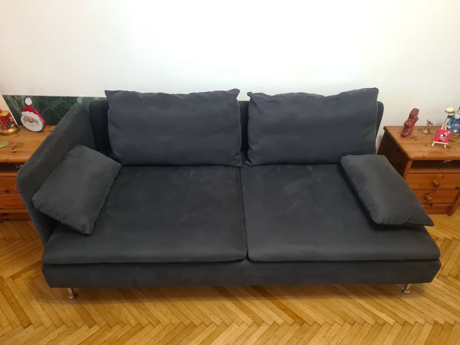 Canapea ikea soderhamn 3 locuri neagra